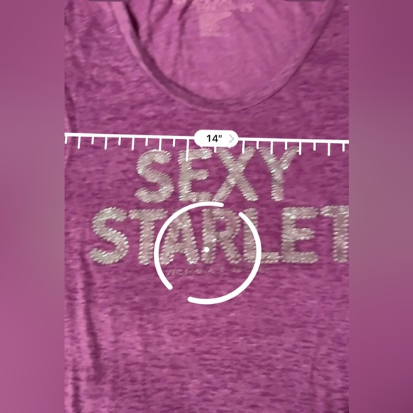 On sale 💥 Victoria’s Secret Super Model Essentials Shirt Purple Sparkle - Picture 9 of 10